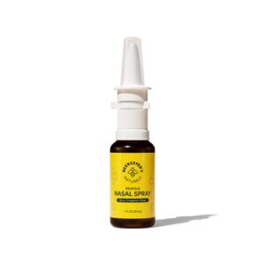 Beekeeper's Naturals Nasal Rinse Spray Relief for Adults w/ Propolis, Xylitol, & Saline, Clears Nasal Congestion, Moisturizes Sinus Canal, & Decongest Sinus Cavities, 1 fl oz