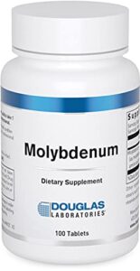 Douglas Laboratories Molybdenum (250 mcg.) | Supports Detoxification, Enzymes, Nerves, and Sense of Well-Being | 100 Tablets