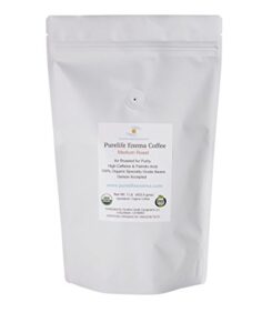 PureLife Enema Coffee- 1 Lb - Organic Gerson Specific - Ground - Mold & Fungus Free - Air Roasted Medium/Shipped Fresh- American Owned and Operated Since 2012