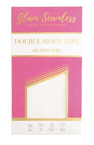 Double Sided Tape for Hair Extensions, Replacement Tape for Tape in Hair Extensions - 60 Tabs Pack