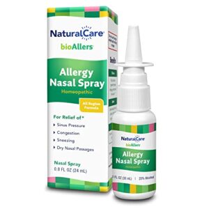 NaturalCare bioAllers Allergy Nasal Spray, Homeopathic Allergy Spray for Congestion Relief, Sinus Pressure, Sneezing, Runny Nose, Dry Nasal Passages & More*, Non-Drowsy, All Regions Formula