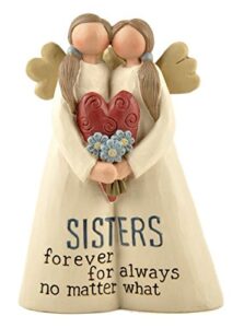 Blossom Bucket Sisters Forever' Angels W/Heart