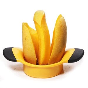 K-Steel Mango Slicer / Peeler / Cutter / Splitter / Pitter Stainless Steel Blade Pit Remover Tool Non Slip Handles Extra Large Mango Cutter Divider Max To 5.3 Inch Mango