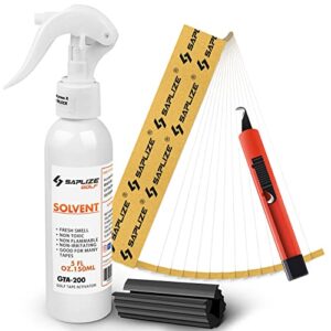 SAPLIZE Golf Regripping Kits with 15 Paper Tapes, 5oz Solvent, Vise Clamp and Hook Blade
