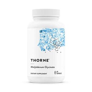 Thorne Molybdenum Glycinate - Trace Mineral Supplement for Liver Support and Detoxification of Environmental Toxins - 60 Capsules