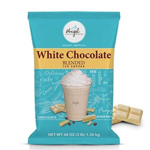 Angel Specialty Products - Blended Ice Coffee - Frappe Powder Mix - White Chocolate Mocha [3 LB] [34 Servings]
