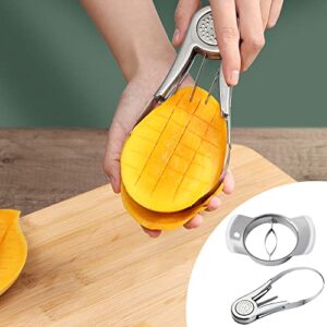 Mango Slicer Separator Mango Splitter Cutter Divider Cuber Pit Remover Fruit Diced Tool Kitchen Supplies (Mango Slicer)