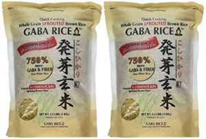 Koshihikari Premium Sprouted Brown Gaba Rice, 2.2 Pound (Pack of 4)