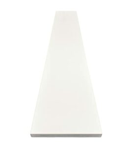 Solid White Engineered Marble Threshold (Marble Saddle) - Polished - (6
