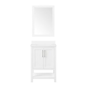 Ove Decors Concord 24 in. Single Sink Bathroom Vanity Kit White, 24 inches, with Included Mirror