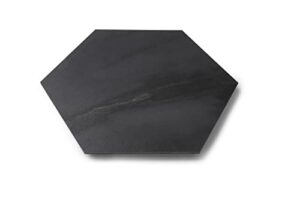 Lucida Surfaces Luxury Vinyl Floor Tiles | Glue Down Adhesive Flooring | Marble Look Hexagon Shaped Tile | MosaiCore | Single Sample Tile