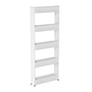 Slim Slide Out 5 Tier Storage Tower with Wheels by Lavish Home