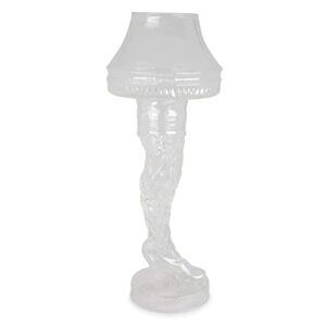 A Christmas Story Leg Lamp Molded Glass Cup | BPA-Free Large Coffee Mugs and Cups for Beverages, Home & Kitchen Essentials | Holiday Movie Gifts And Collectibles | Holds 17 Ounces