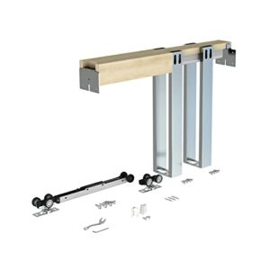DIYHD Pocket Door Frame Kit with Two-Way Soft Close Mechanism for 2X4 Stud Wall,(36X80inch)