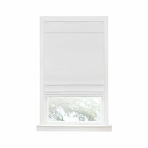Achim Home Furnishings RSCO31WH04 Achim Home Imports Cordless Blackout Window Roman Shade, White, 31