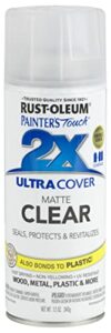Rust-Oleum 249087 Painter's Touch 2X Ultra Cover, 12 Ounce (Pack of 1), Matte Clear, 12 Fl Oz