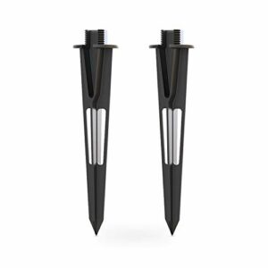GOODSMANN 2PCS Metal Spikes Stakes Replacement 3/4 in -14 NPSM Male Thread for Low Voltage Landscape Lights Compatible with GOODSMANN Lights 9920-1838-02