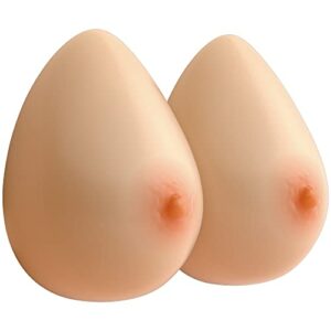 Feminique Silicone Breast Forms | Prosthetic Breast for Transgender, Mastectomy, Crossdressers| Fake Boobs, Fake Breasts - Pair (C/D Cup (1000g) Pair, Nude)