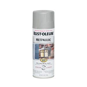 Rust-Oleum 7277830 Stops Rust Metallic Spray Paint, 11 Ounce, Matte Nickel