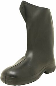 Tingley Rubber Women's 10-inch Overshoe with Button Mid Calf Boot, Black, 2X-Large