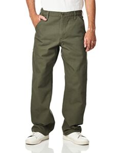Carhartt Men's Washed Duck Work Dungaree Pant, Moss, 36W x 32L