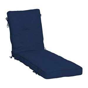 Arden Selections Polyfill Outdoor Chaise Lounge Cushion 76 x 22, Sapphire Blue Leala