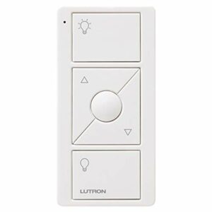 Lutron Pico Smart Remote Control for Caséta Smart Dimmer Switch | PJ2-3BRL-WH-L01R | White
