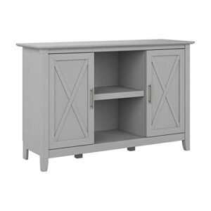 Bush Furniture Key West Accent Cabinet with Doors in Cape Cod Gray