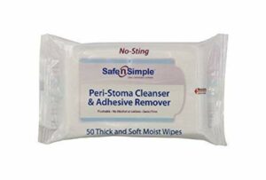 Special Sale - 2 Packs of 50 - Safe n' Simple Stoma Wipe SNS00525 SAFE N' SIMPLE