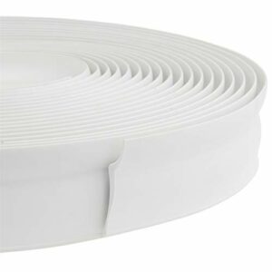 32.8 Feet Long Garage Door Weather Stripping Top and Sides Rubber Seal Strip Replacement, Weatherproofing Universal Sealing Professional (White)
