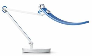 BenQ e-Reading LED Desk Lamp -World's First Desk Lamp for Monitors -Eye Care, Modern, Ergonomic, Dimmable, Warm/ Cool White -Perfect for Architects, Studying, Designers, Engineers, Gaming –Blue