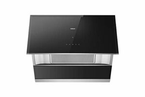Robam 30” A671 Range Hood |UNIQUE SLANTED BLACK GLASS DESIGN| Under-Cabinet or Wall Mount | Convenient Hands-Off Operation | Powerful Suction with Turbo Mode | Dishwasher Safe Baffle, 6'' Ducts