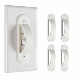 Lisol's Mind Wall Switch Guards Plate Covers Child Safety Security Home Decor (4 Pack), White - Keeps Light ON Or Off Protects Your Lights or Circuits from Accidentally Being Turned on or Off