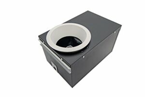 Aero Pure AP80RVLW Super Quiet 80 CFM Recessed Fan/Light Bathroom Ventilation Fan with White Trim Ring