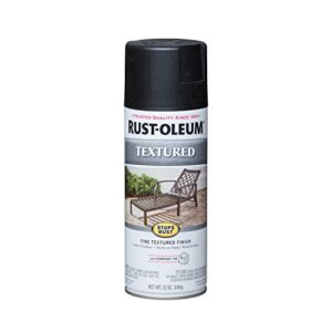 Rust-Oleum 7220830 Textured Spray Paint, 12 oz, Black