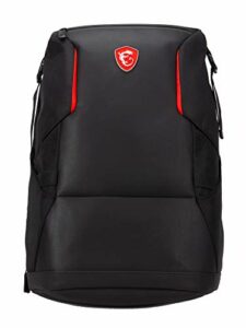 MSI Urban Raider Gaming Laptop Backpack, Quick Access, Padded Mesh, Lightweight Polyester Exterior, Fits Up to 17