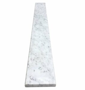 White Carrara Marble Saddle - Size 30 x 4 inch - Polished