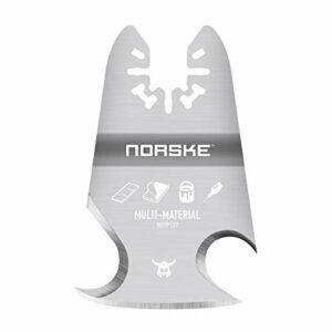 Norske Tools NOTP237 Oscillating Multi Tool Accessory Blade Universal Fit 3-in-1 Rigid Scraper & Knives