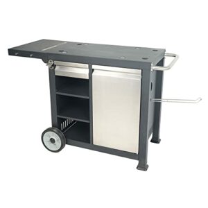 Razor GGC2228MC Universal Rolling Prep Cart with Multi-Layer Shelves and Storage Drawer for 29