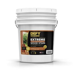 DEFY Extreme Semi-Transparent Wood Stain, Gray 5 Gallon