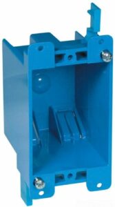 Carlon B114R-UPC Switch/Outlet Box, Old Work, 1 Gang, 4-1/8-Inch Length by 2-1/4-Inch Width by 2-3/4-Inch Depth, Blue