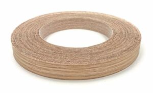 Edge Supply Red Oak 3/4 inch X 50 ft Roll of Plywood Edge Banding – Pre-glued Real Wood Veneer Edging – Flexible Veneer Edging – Easy Application Iron-on Edge Banding for Furniture – Made in USA