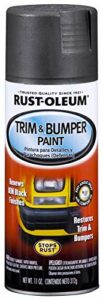 Rust-Oleum Black BlackRust-Oleum Automotive 251574 11-Ounce Trim and Bumper Spray, Matte, 11 Ounce (Pack of 1), Fl Oz