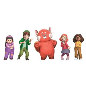 Disney and Pixar Turning Red 5-Piece BFF Collectible Figure Set 3-Inches High, Kids Toys for Ages 3 Up