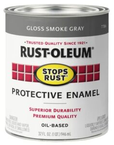 Rust-Oleum 7786502 Protective Enamel Paint Stops Rust, 32-Ounce, Gloss Smoke Gray
