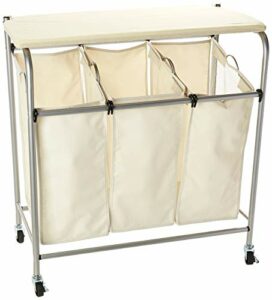 Honey-Can-Do Rolling Laundry Sorter with Ironing Board