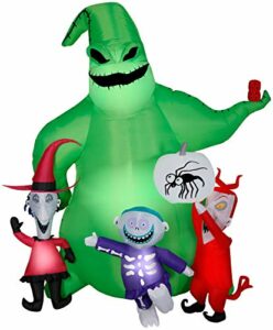 Gemmy Halloween Inflatable 7' Oogie Boogie Nightmare Before Christmas Scene | Airblown Inflatable