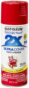 Rust-Oleum 249124 Painter's Touch 2X Ultra Cover, 12 Ounce (Pack of 1), Gloss Apple Red