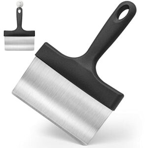 Heavy Duty Grill Scraper Stainless Steel Griddle Scraper with 5