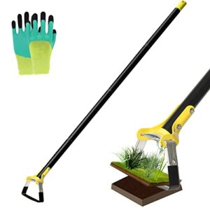Soysehung Garden Hoe,6 FT Weeding Tools for Garden,Handheld Weeding Rake Planting Vegetables Farm, Adjustable Weeding Loop Stirrup Hoe